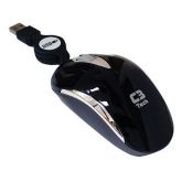 MINI MOUSE C3TECH MS3207-2 BSI OPTICO OPT RETRÁTIL PRETO