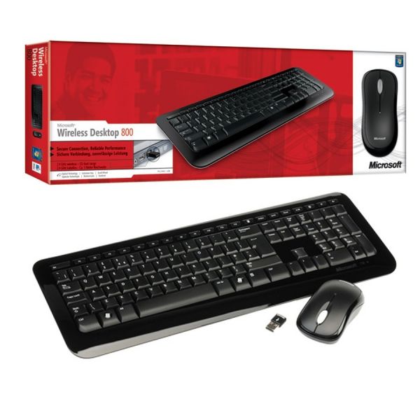 Kit Teclado + Mouse Wireless Microsoft Desktop 800 Sem Fio